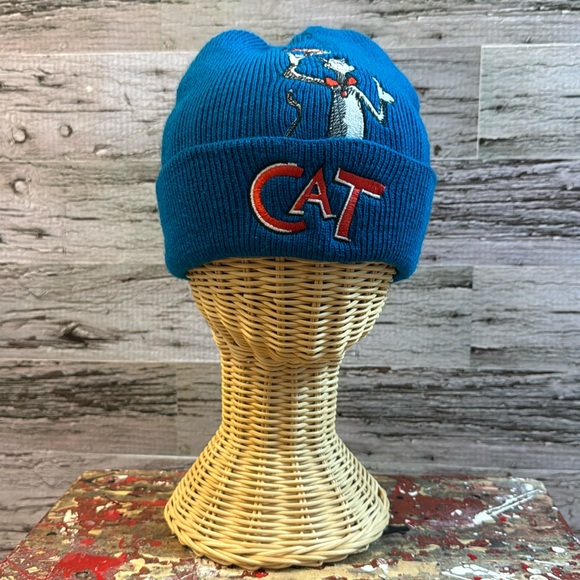 Dr Seuss The Cat In The Hat 2003 Movie Merch Blue Toque Hat Size Youth - Picture 2 of 11
